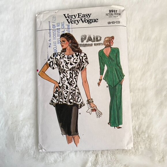 2 Very Easy Very Vogue Sewing Patterns - Picture 4 of 5